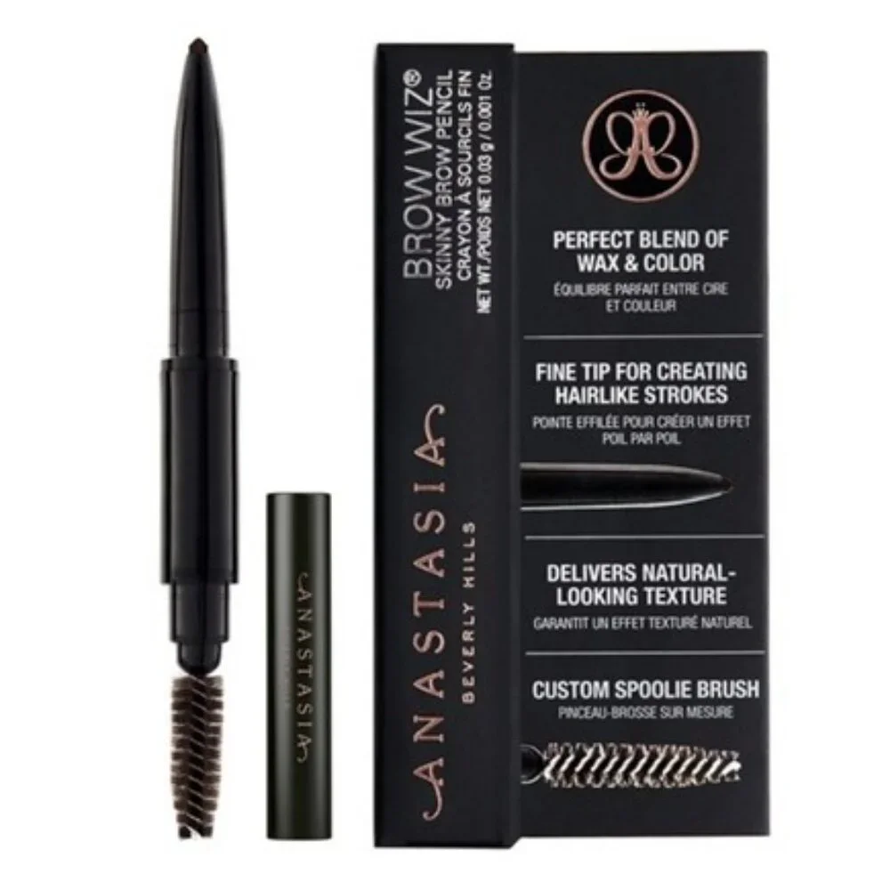 🔴 ANASTASIA BEVERLY HILLS Brow Wiz Skinny Brow Pencil Travel Mini- Medium Brown